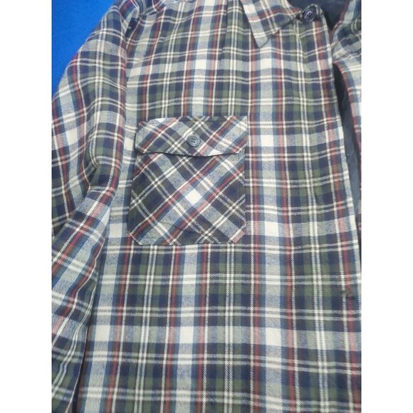 Casual Country Insulated Flannel Button Plaid Men's Size Medium - Picture 9 of 16